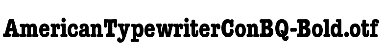 AmericanTypewriterConBQ-Bold