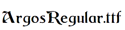 ArgosRegular