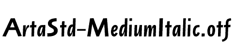 ArtaStd-MediumItalic