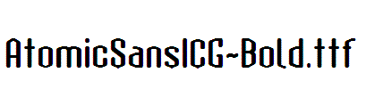 AtomicSansICG-Bold