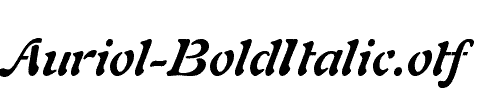 Auriol-BoldItalic