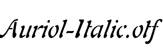 Auriol-Italic