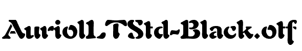 AuriolLTStd-Black
