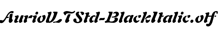 AuriolLTStd-BlackItalic