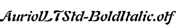 AuriolLTStd-BoldItalic