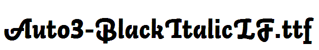Auto3-BlackItalicLF