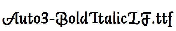 Auto3-BoldItalicLF