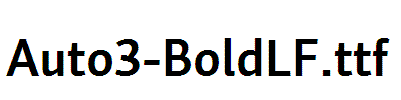 Auto3-BoldLF