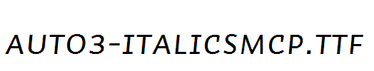 Auto3-ItalicSmCp