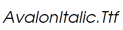 AvalonItalic