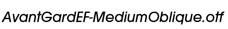 AvantGardEF-MediumOblique