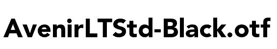 AvenirLTStd-Black