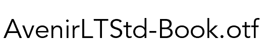 AvenirLTStd-Book