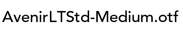 AvenirLTStd-Medium