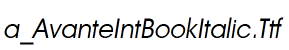 a_AvanteIntBookItalic