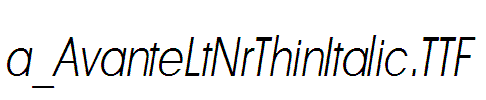 a_AvanteLtNrThinItalic