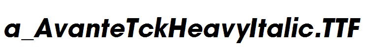 a_AvanteTckHeavyItalic