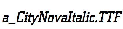 a_CityNovaItalic