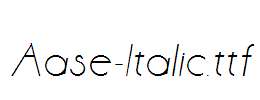 Aase-Italic