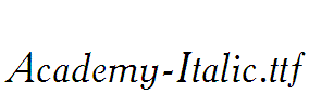 Academy-Italic