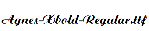 Agnes-Xbold-Regular