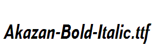 Akazan-Bold-Italic