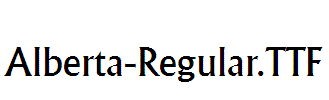 Alberta-Regular