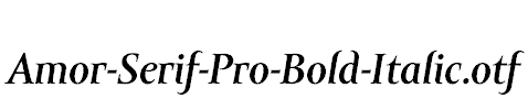 Amor-Serif-Pro-Bold-Italic