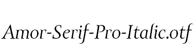 Amor-Serif-Pro-Italic