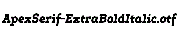 ApexSerif-ExtraBoldItalic