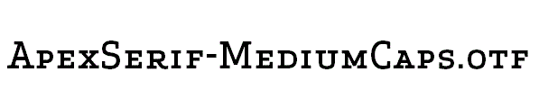 ApexSerif-MediumCaps