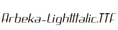 Arbeka-LightItalic