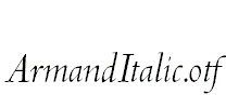 ArmandItalic