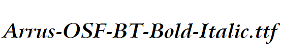 Arrus-OSF-BT-Bold-Italic