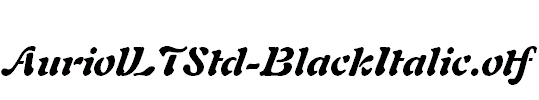 AuriolLTStd-BlackItalic