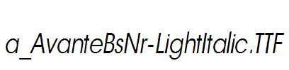 a_AvanteBsNr-LightItalic