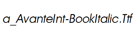 a_AvanteInt-BookItalic