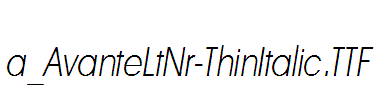 a_AvanteLtNr-ThinItalic