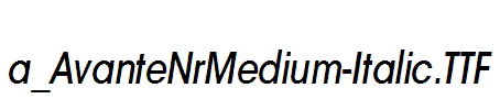 a_AvanteNrMedium-Italic