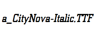 a_CityNova-Italic