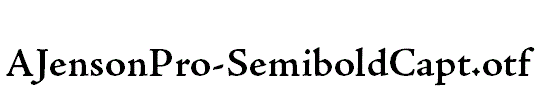 AJensonPro-SemiboldCapt