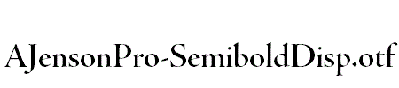 AJensonPro-SemiboldDisp