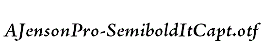 AJensonPro-SemiboldItCapt