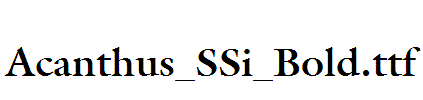 Acanthus_SSi_Bold