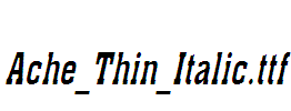 Ache_Thin_Italic