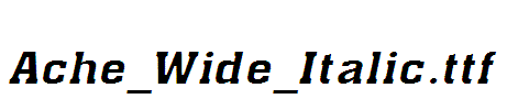 Ache_Wide_Italic