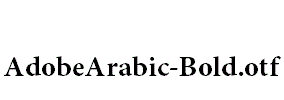 AdobeArabic-Bold