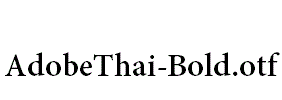 AdobeThai-Bold