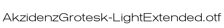 AkzidenzGrotesk-LightExtended