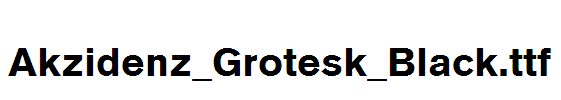 Akzidenz_Grotesk_Black